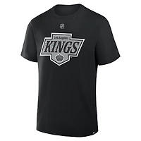 T-shirt Fanatics Drew Doughty pour homme, noir, authentique, avec nom et numéro Stack des Kings de Los Angeles