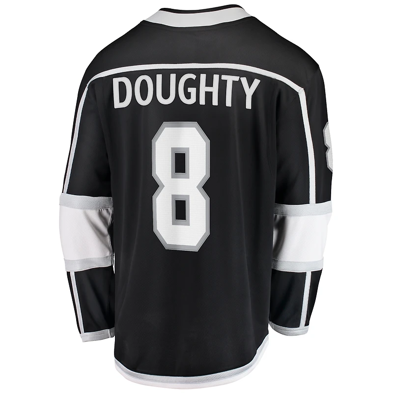 Fanatics Drew Doughty pour hommes, maillot noir des Los Angeles Kings Home Breakaway