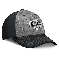 Casquette Fanatics grise/noire pour homme Los Angeles Kings Fundamental Top Shelf 2-Tone Flex