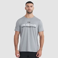 Men's Fanatics Gray Los Angeles Kings Authentic Pro Rink Tech T-Shirt