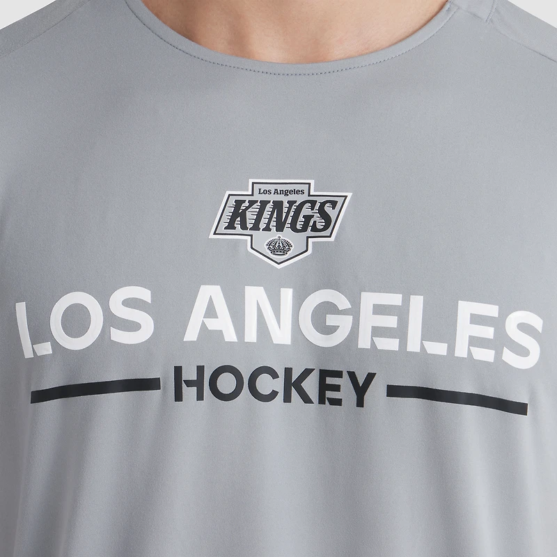 Men's Fanatics Gray Los Angeles Kings Authentic Pro Rink Tech T-Shirt