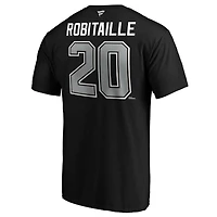 T-shirt noir avec nom et numéro de joueur retraité Fanatics Luc Robitaille des Kings Los Angeles pour hommes