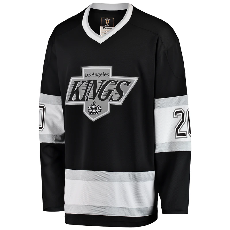 Men's Fanatics Luc Robitaille Black Los Angeles Kings Premier Breakaway Retired Player Jersey