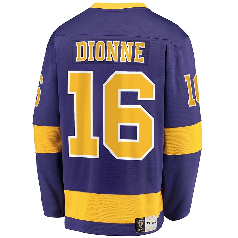 Men's Fanatics Marcel Dionne Purple Los Angeles Kings Premier Breakaway Retired Player Jersey