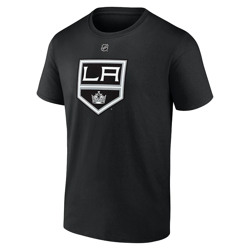 Men's Fanatics Pierre-Luc Dubois Black Los Angeles Kings Authentic Stack Name & Number T-Shirt