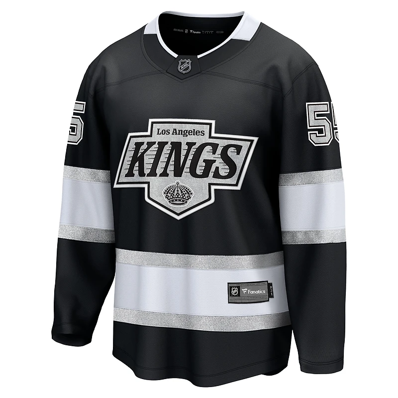 Men's Fanatics Quinton Byfield Black Los Angeles Kings Home Breakaway Jersey