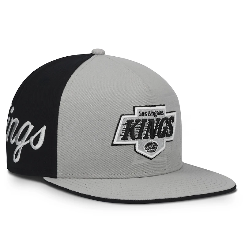 Men's Fanatics Silver/Black Los Angeles Kings Snapback Hat
