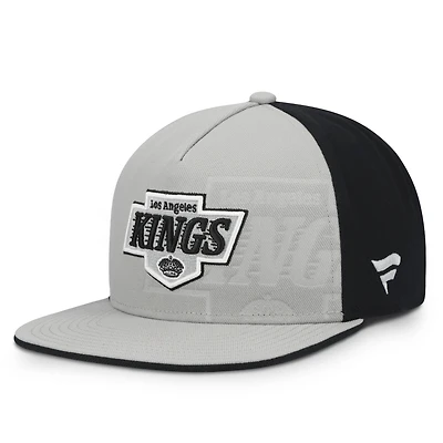 Men's Fanatics  Silver/Black Los Angeles Kings Snapback Hat