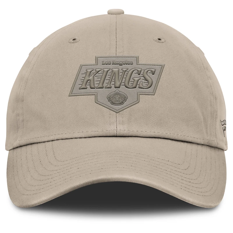 Casquette ajustable Fanatics Tan Authentic Pro Road des Los Angeles Kings pour homme