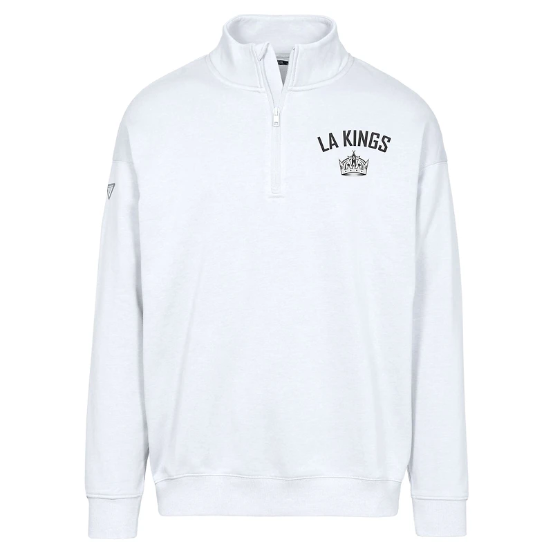 Men's Levelwear  White Los Angeles Kings Murray City Capsule Quarter-Zip Sweatshirt