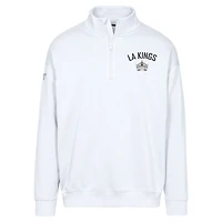 Men's Levelwear  White Los Angeles Kings Murray City Capsule Quarter-Zip Sweatshirt