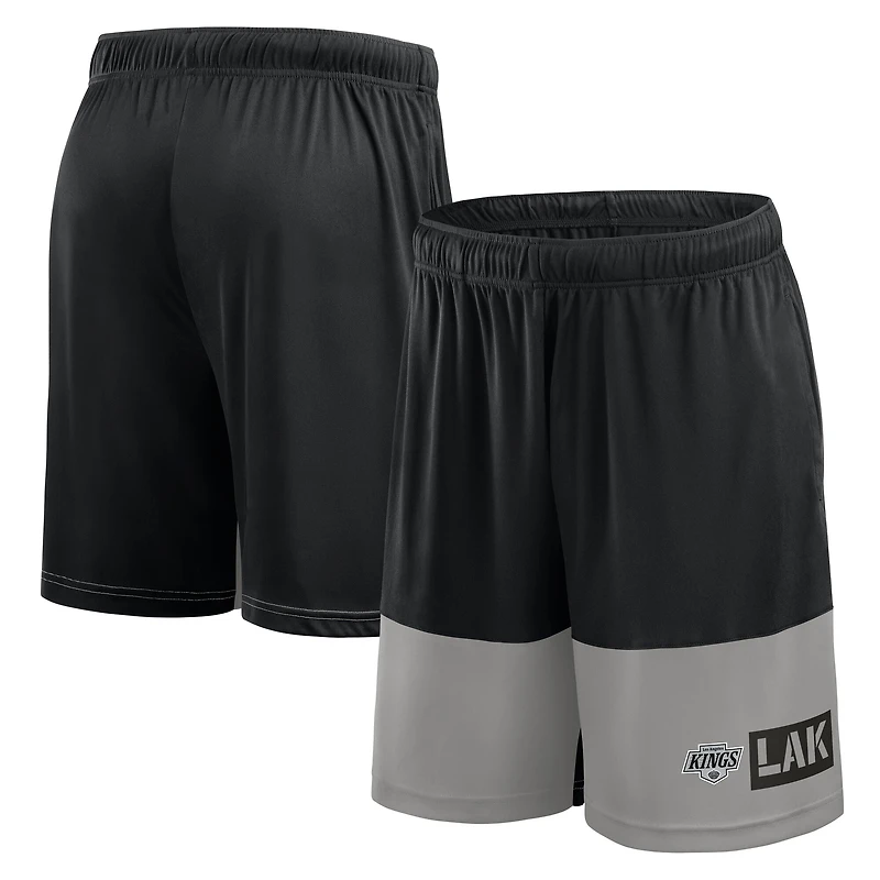 Men's Logo Athletic Black Los Angeles Kings Best of the Shorts