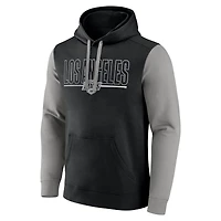 Sweat à capuche en polaire noir avec logo Athletic Los Angeles Kings Deliver pour homme