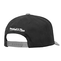 Men's Mitchell & Ness Black/Silver Los Angeles Kings May Flowers Pro Crown Adjustable Hat