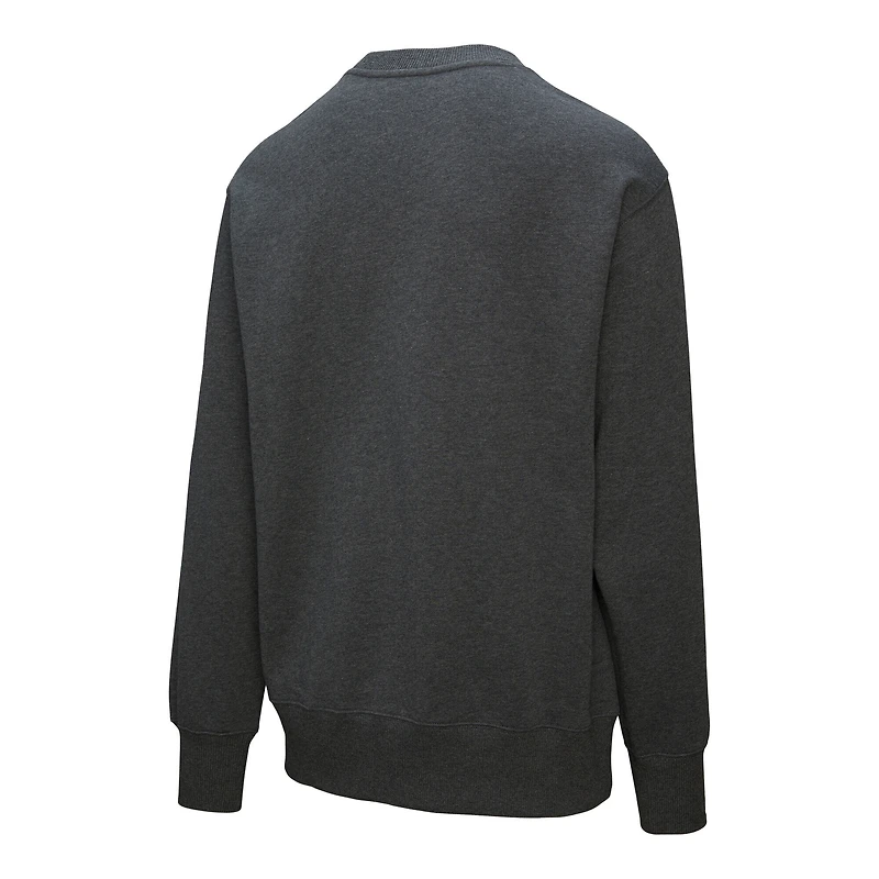 Men's Mitchell & Ness Charcoal Los Angeles Kings Playoff Win Fleece Pullover Sweatshirt