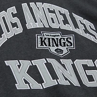 Men's Mitchell & Ness Charcoal Los Angeles Kings Playoff Win Fleece Pullover Sweatshirt