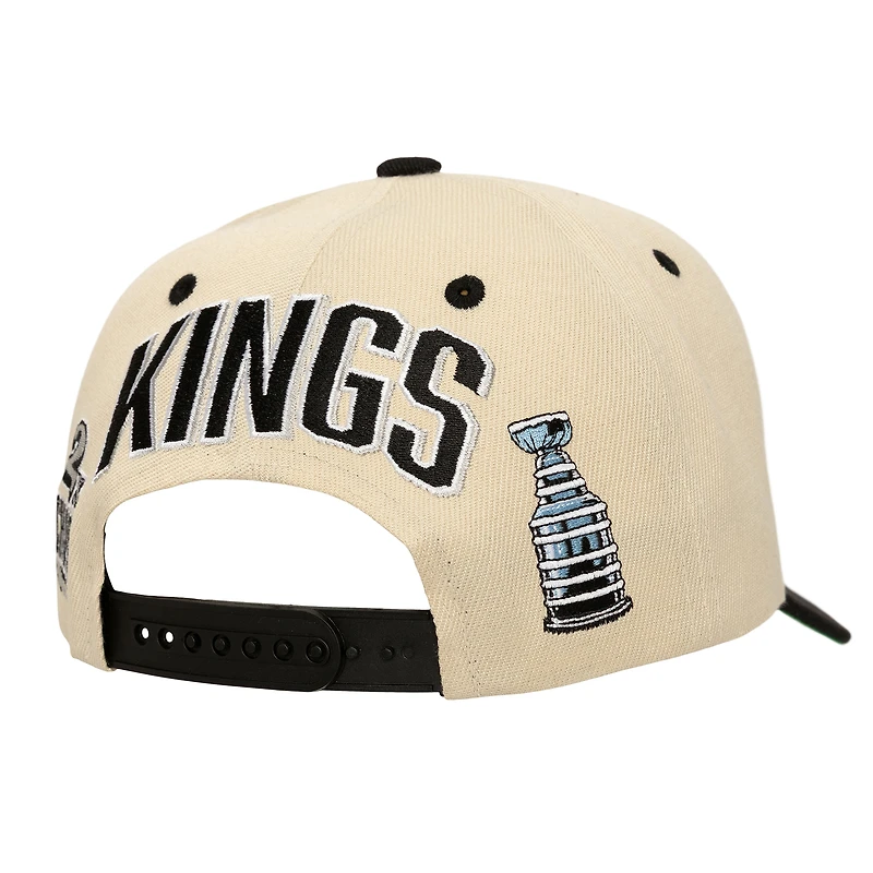 Men's Mitchell & Ness  Cream Los Angeles Kings Soul Legacy Defined Two-Tone Pro Crown Adjustable Hat