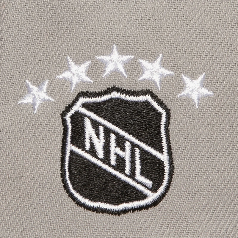 Casquette snapback triple up gris pour homme Mitchell & Ness Los Angeles Kings