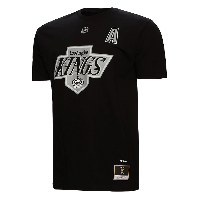 Men's Mitchell & Ness Luc Robitaille Black Los Angeles Kings  Name Number T-Shirt