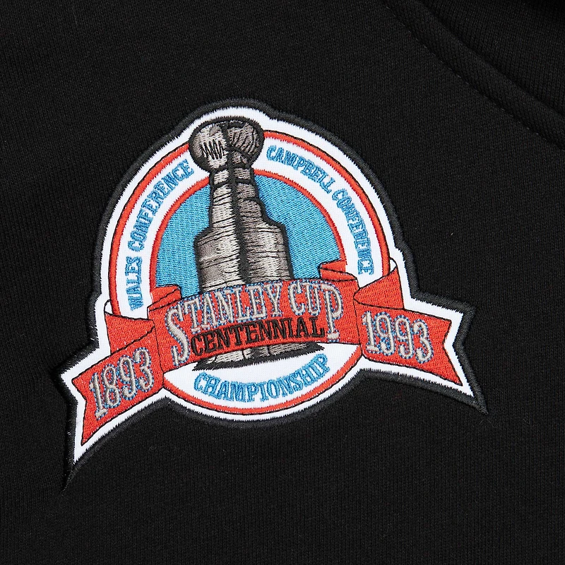 Sweat à capuche noir avec nom et numéro des Kings de Los Angeles 1993 Mitchell & Ness Wayne Gretzky pour hommes