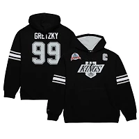 Men's Mitchell & Ness Wayne Gretzky Black Los Angeles Kings 1993 Name Number Premium Pullover Hoodie