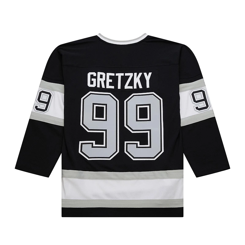 Men's Mitchell & Ness Wayne Gretzky Black Los Angeles Kings Big Tall 1992/93 Blue Line 2.0 Jersey