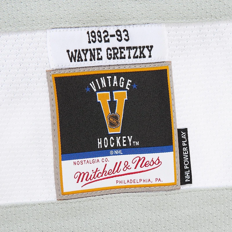 Men's Mitchell & Ness Wayne Gretzky Black Los Angeles Kings Big Tall 1992/93 Blue Line 2.0 Jersey