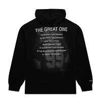 Sweat-shirt en molleton avec nom et numéro de qualité supérieure pour hommes Mitchell & Ness Wayne Gretzky noir Los Angeles Kings