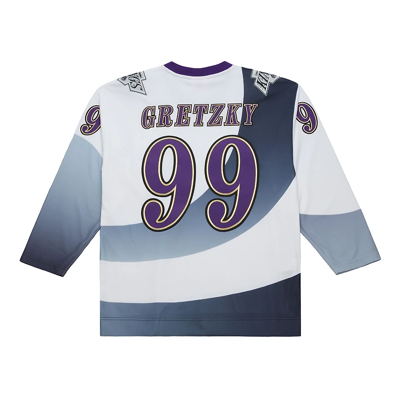 Men's Mitchell & Ness Wayne Gretzky White Los Angeles Kings 1995-96 Power Play Jersey