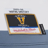Men's Mitchell & Ness Wayne Gretzky White Los Angeles Kings Big Tall 1995-96 Blue Line 2.0 Jersey