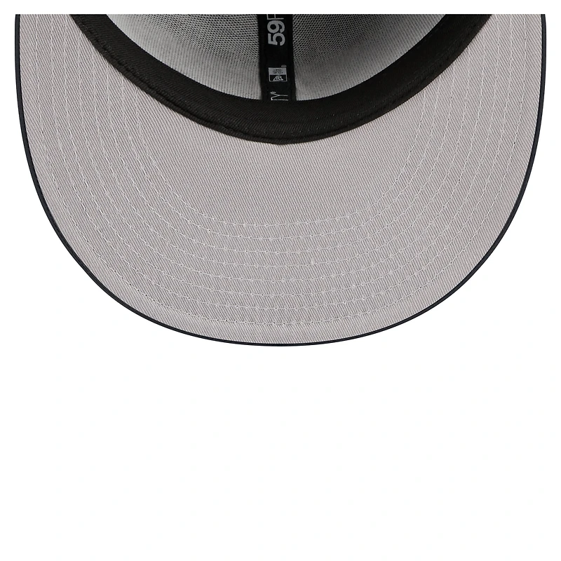 Men's New Era Black Los Angeles Kings Color Pop 59FIFTY Fitted Hat