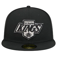 Men's New Era  Black Los Angeles Kings Core 59FIFTY Fitted Hat