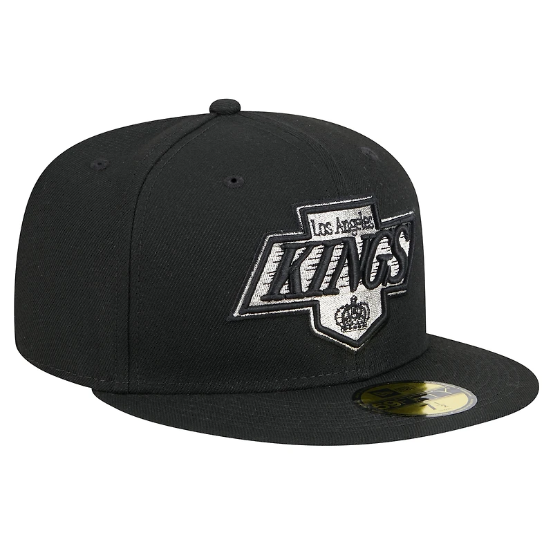 Casquette ajustée New Era Core 59FIFTY noire pour homme, Los Angeles Kings