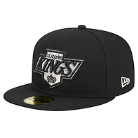 Men's New Era  Black Los Angeles Kings Core 59FIFTY Fitted Hat
