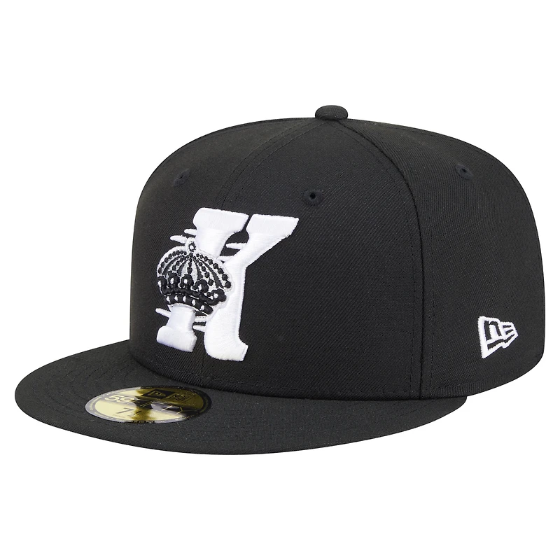 Casquette ajustée New Era Deceptor 59FIFTY noire des Kings de Los Angeles pour homme