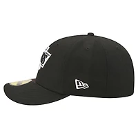 Men's New Era  Black Los Angeles Kings Freedom Pre-Curved 59FIFTY Fitted Hat