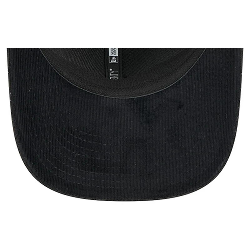 Men's New Era Black Los Angeles Kings Quilted Nylon 9SEVENTY Adjustable Trucker Hat