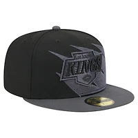 Men's New Era  Black Los Angeles Kings Spikes 59FIFTY Fitted Hat