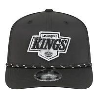 Men's New Era  Black Los Angeles Kings Sport Vented 9SEVENTY Rope Adjustable Hat