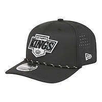 Men's New Era  Black Los Angeles Kings Sport Vented 9SEVENTY Rope Adjustable Hat