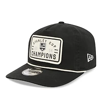 Casquette ajustable New Era noire pour homme, Los Angeles Kings, modèle rétro 19TWENTY, écusson latéral des champions de la Coupe Stanley.