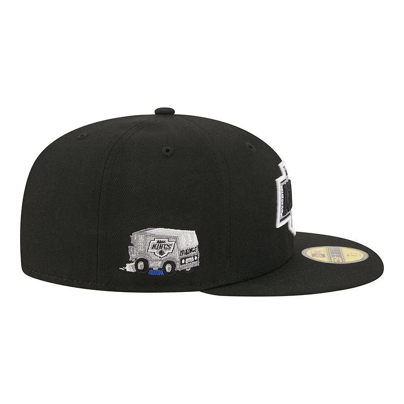 Men's New Era Black Los Angeles Kings Zamboni 59FIFTY Fitted Hat