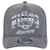 Casquette pré-courbée 9FIFTY à visière rabattable New Era anthracite des Kings de Los Angeles pour homme