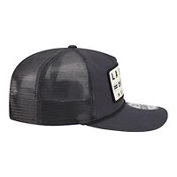 Men's New Era Charcoal Los Angeles Kings Washed Patch 19TWENTY Trucker Adjustable Hat