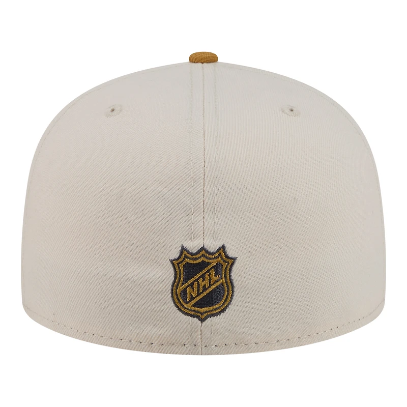 Men's New Era  Cream/Tan Los Angeles Kings Colorpack Two-Tone 59FIFTY Fitted Hat