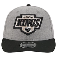 Men's New Era  Gray/Black Los Angeles Kings Wool Pin Low Profile 9FIFTY Snapback Hat