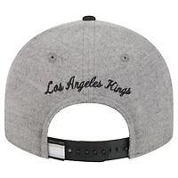 Casquette snapback 9FIFTY grise/noire New Era pour homme, Los Angeles Kings, pin en laine