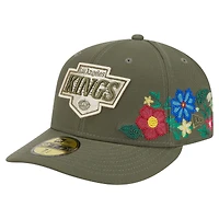 Casquette ajustée New Era 59FIFTY olive Los Angeles Kings à imprimé floral ton sur pour homme