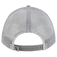 Men's New Era  Silver/Black Los Angeles Kings Hockey Sock 9FORTY A-Frame M-Crown Adjustable Trucker Hat