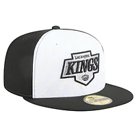 Men's New Era White/Black Los Angeles Kings Repeat Two-Tone 59FIFTY Fitted Hat